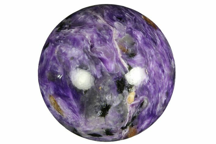Polished Purple Charoite Sphere - Siberia #179576